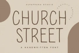 Church Street Font