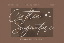 Cinthia Signature Font