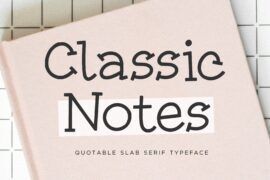 Classic Notes Font