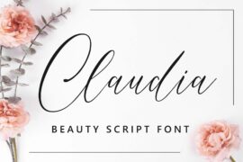 Claudia Script Font Font