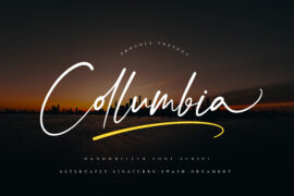 Collumbia. Font
