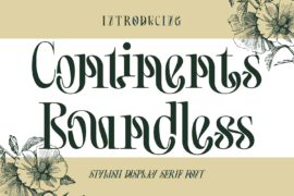 Continents Boundless Demo Font