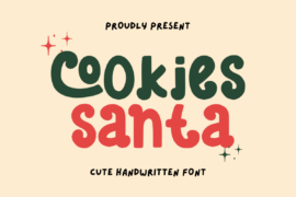 Cookies Santa Font
