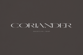 Coriander Font