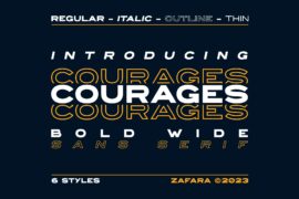 COURAGES DEMO Font