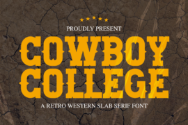 Cowboy College Font