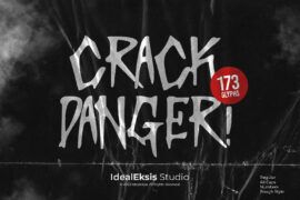Crack Danger Font