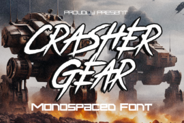 Crasher Gear Font Family