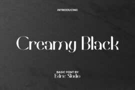 CreamyblackDemo Font