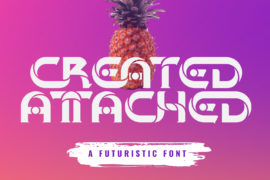 CREATED ATTACHED DEMO Font