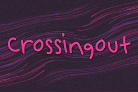 Crossingout Font