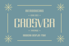CROSVER Font