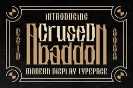 Crused Abaddon Font
