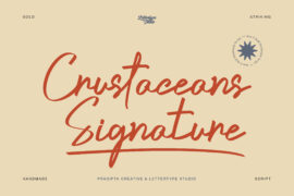 Crustaceans Signature DEMO Font