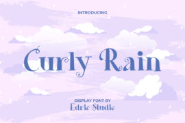 Curly Rain Demo Font