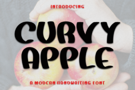 Curvy Apple Font