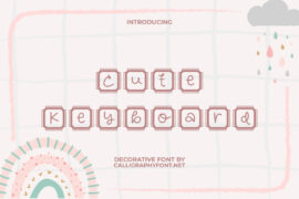 Cute Keyboard Demo Font