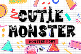 Cute Monster Font