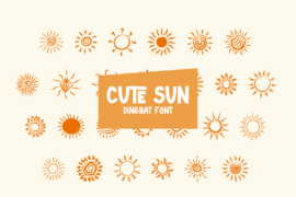 Cute Sun Font