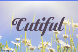 Cutiful Font