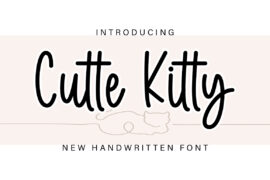 Cutte Kitty Font