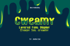 Cweamy Outline Font