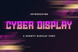 Cyber Display Font