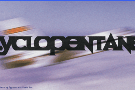 Cyclopentane Font