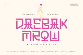 DAEBAK MROWtrial Font