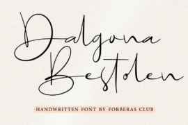 Dalgona Bestolen Font