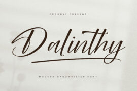 Dalinthy DEMO VERSION Font Family