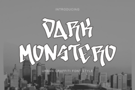 Dark Monstero Demo Font