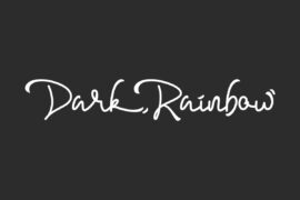 Dark Rainbow Demo Font