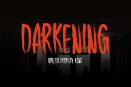 Darkening Font