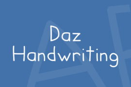 Daz Handwriting Font