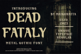 DEAD FATALY Font