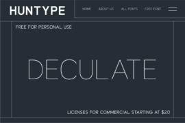 Deculate Font Family