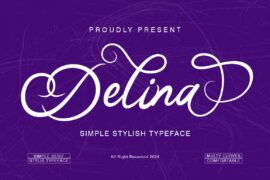 Delina Script Font