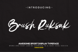 DEMO-BrushRuksak Font Family