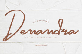 Denandra Personal Use Font