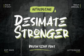 Desimate Stonger Demo Font