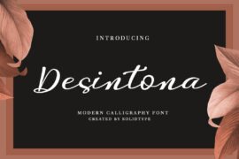 Desintona Script Font