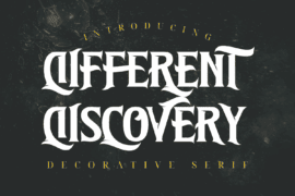Different Discovery Demo Font