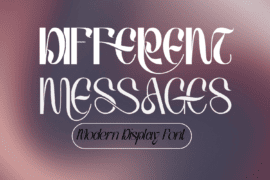 DIFFERENT MESSAGES DEMO Font