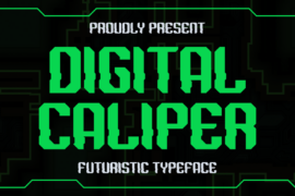 DIGITAL CALIPER Font
