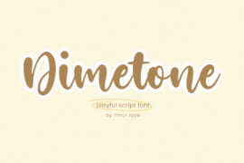 Dimetone Font