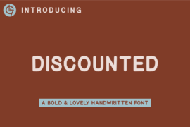Discounted Font