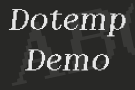 Dotemp Demo Font