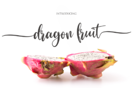 dragon fruit Font