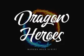 Dragon Heroes – Personal use Font